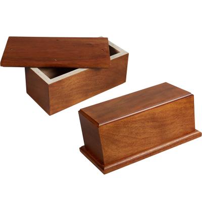 China Viable Wood Wooden Animals Urns Wooden Bamboo Pet Retro Wooden Pet Burial Supplies Small Wooden Boxes for sale