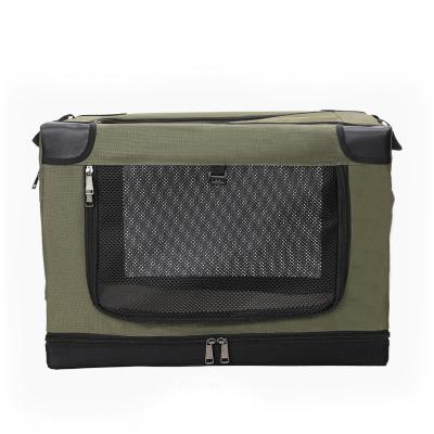 China Durable Car Use Folding Medium Large Dog Bag Waterproof Portable Breathable Pet Bag Box for sale