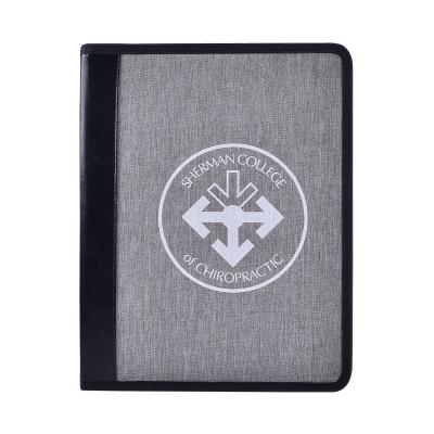 China Business.office.gift .promotion.etc Customized Logo Luxury Pocket Conference Signature A4 Folder Genuine Leather Folder for sale