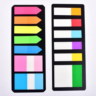 China Selling Pet Flag Page Self Adhesive Transparent Sticky Film Colorful Hot Sticky Notes To Mark For School Or Office Use for sale