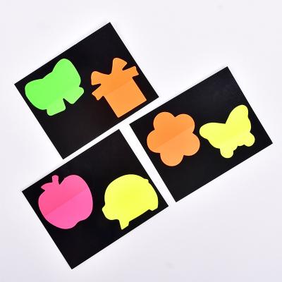 China Sticky notes PET shape sticky notes removable colorful eco-friendly plastic sticky custom self-adhesive bookmark for sale