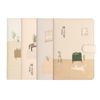 China Custom Printed Magnetic Notebook A5 Hardcover Notebook 100 Notebook Inside Blank Page Notebook for sale