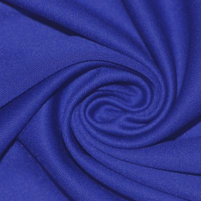 China Other 100 Polyester Plain Blue Interlock Fabric Sportswear Weft Fabric for sale