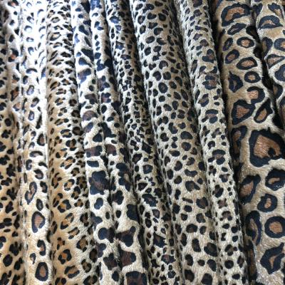 China Other Fashion 100% Polyester Way Stretch Leopard Faux Suede Fabric Printed For Women Stretchy Coat for sale