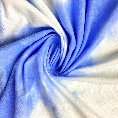 China Top Tier Products Shrink-Resistant Soft 100% Cotton Tie Dye Fabric Jersey Knitted Fabric Dyed Cotton Fabric for sale