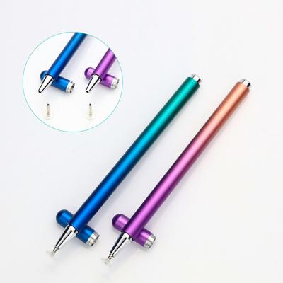 China Eco-friendly universal high quality small stylus pen touch pen, metal disc touch pen for phone new design 2 in double sides 1 for sale