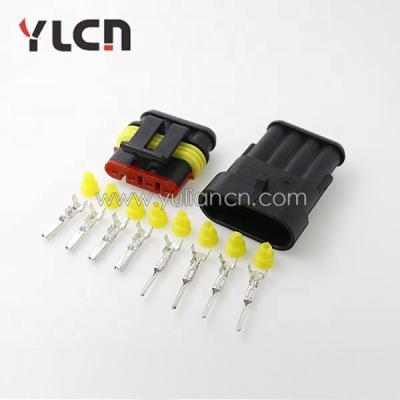 China Automotive Female And Male 4 Pin Auto Connector Super Amp Joint 1.5 Mm 282088-1 282106-1 for sale