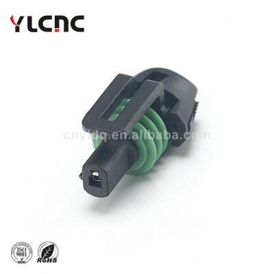 China Housing For Terminals YLCNC Waterproof 1 Pin Female Electrical Wire Terminal Connector Pbt Gf10 12162545 for sale