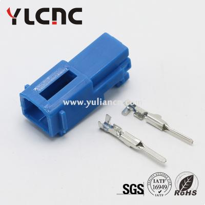 China Housing For Bottom Rib Terminals YLCNC 2 Pin Blue Plugs Pin Male Type Connector DJ7022Y-1.8-11-21 for sale