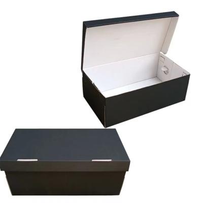 China Wholesale Recyclable Luxury Empty Package Cardboard Sneaker Shoe Box With Logo For Gift Packaging Custom Made for sale