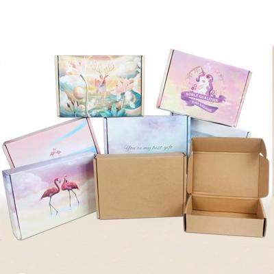 China Wholesale Recyclable Custom Mailing Black Cardboard Mailing Mailing Mailing Box Recyclable Clothing Box Corrugated Maile Gift Box for sale