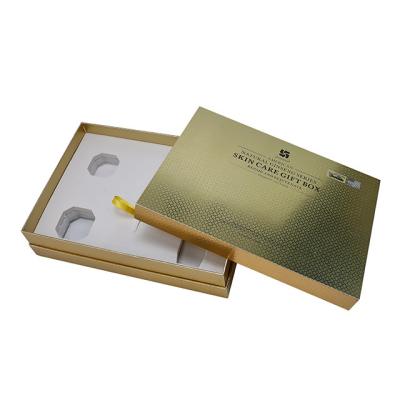 China Luxury Recyclable Custom Design Logo Printing Foam Insert Cosmetic Storage Gift Box Rigid Perfume Packaging for sale