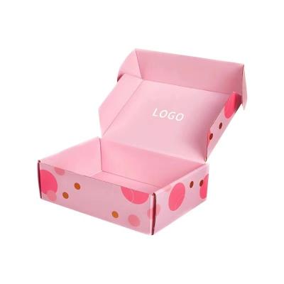 China Recyclable Custom Printing Black White Pink Corrugated Mailer Mailer Make Up Cosmetic Lipstick Packaging Paper Shipping Boxes With Logo for sale