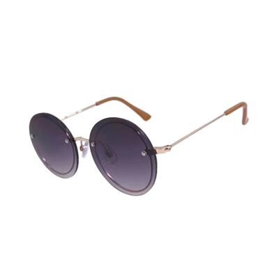 China Fashionable Sun Glasses Metal Sun Glasses Designer Sunglasses Luxury Rimless Outdoor Round Unisex Sunglasses 2021 for sale