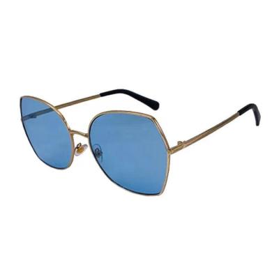 China Fashion Metal Sunglasses 2021 Wholesale Luxury Women Retro Metal Frame Sunglasses Fashion Vintage Trendy Sun Glasses for sale