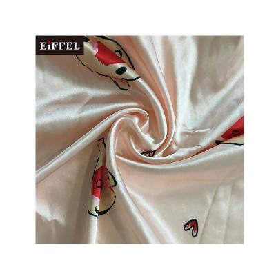 China Factory price high quality anti pill polyester material modern satin fabric textile for sale