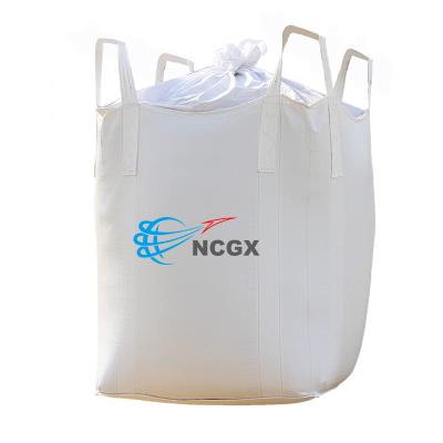 China ANTISTATIC 1 Ton 1000kg Large Cubic Meter PP Bulk Container 1000kg Plastic Liner Shipping Yumbo Building Openeing Bag for sale