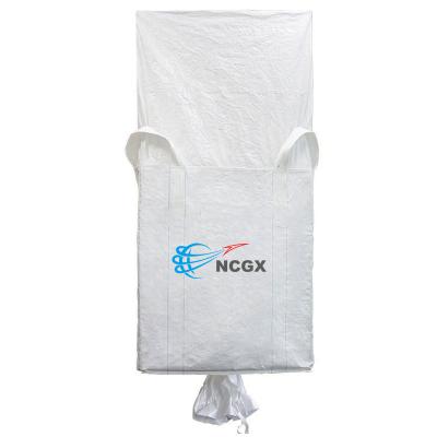 China 1000kg 1 Ton FIBC Plastic PP Woven Jumbo Bag ANTISTATIC Ton Bag Frame Shenzhen for sale