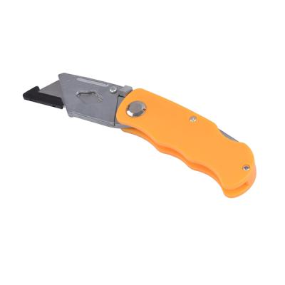 China DR-2211010 Non-Slip Rubber Grip Handle Wholesales ABS Blade T Type Safety Snap-Up Retractable Knife Utility Cutter for sale