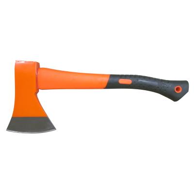 China Durable Tools 45# Carbon Steel Material Single Ax With Fiberglass Handle for sale