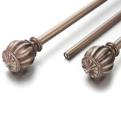 China Home.office.hotel.industy GLOBE Veneered Curtain Rods Design Modern Window Rod for sale