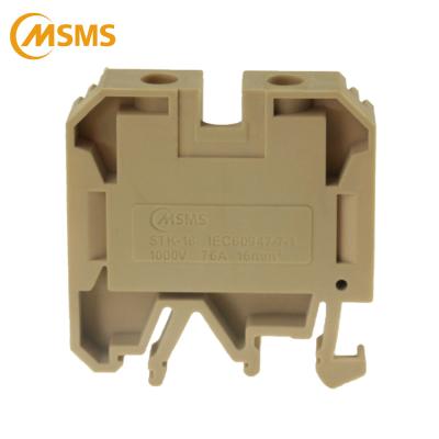 China STK-16 Screw Connection High Current Din Rail Terminal Block 50*12*51.8mm for sale