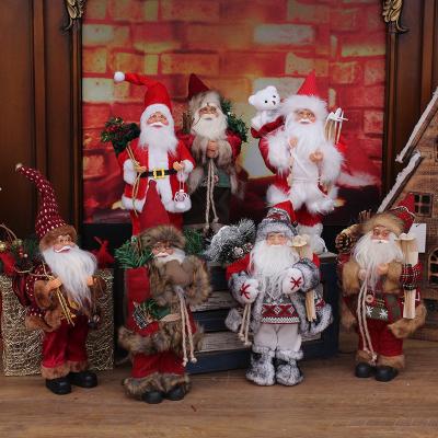 China Modern simplicity Christmas Old Man Doll Window Decoration Standing Posture Santa Claus Ornaments for sale