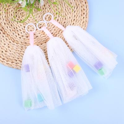 China Blister Mesh Soap Net Soap Bubble Bath Soap Mesh Cleaning Bag Eco-friendly Sustainable for sale