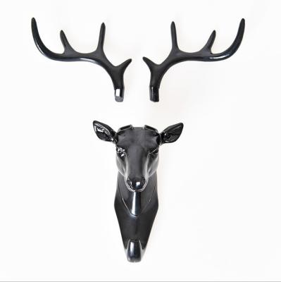 China Modern Plastic PP Antler Hook Non-listing Key Wall Hook Deer Horn Wall Decoration for sale