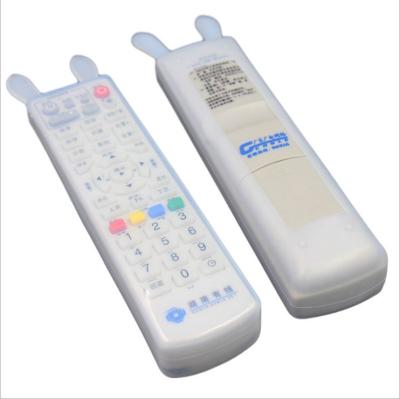 China Cover Cute Rabbit Transparent Remote Ear Controller Silicone TV Dustproof Cover for sale