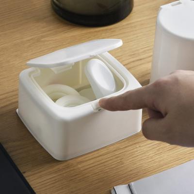 China New Design Bullet Cover Organizer Storage Box For Viable Cotton Pad Or Toothpick for sale