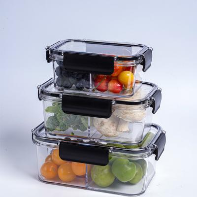 China Freshness Preservation Top Selling Transparent Food Storage Box Freshness Preservation Lunch Box Food Container Fresh Storage for sale