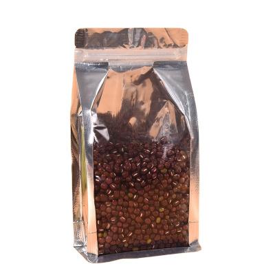 China Eight Sides Bag Coffee Moisture Proof Sealing Filter Bag Made Of Plated Aluminum Stand Up Zipper Bag for sale