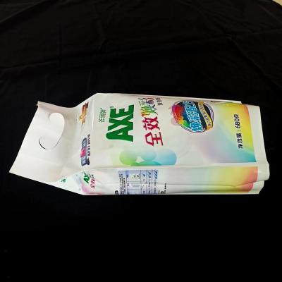 China Custom Printed Hot Sale 1kg 2kg 3kg Side Gusset Laundry Washing Powder Packaging Moisture Proof Detergent Bag for sale