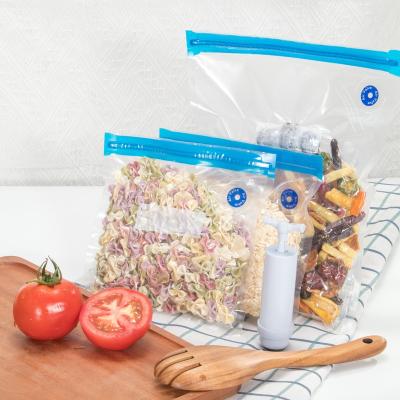 China HeShun Disposable Custom Clear Plastic Vacuum Bag Embossed Bag Freezer Food Grade Vacuum Sealed Vacuum Sealed Bags for sale