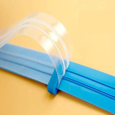 China Waterproof transparent zipper for clothing packaging bags and food bags for sale