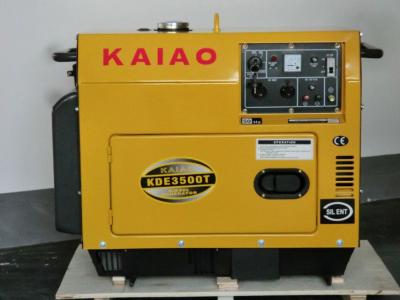 China Air Cooled Quiet Diesel Generator With Automatic Voltage Regulator for sale