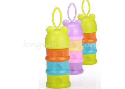 China Frog Cap Lovely Milk Powder Container With Silicone Rope Color Customized for sale