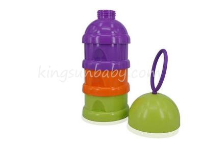 China Milk Powder Container 3 Layers With Silicone Rope BPA Free Food Grade PP for sale