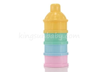 China 4 Layers Flexible Baby Milk Powder Dispenser Container Multi Color High Quality for sale