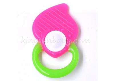 China Infant Teething Toys Peach Rattle Shape , Easy Hold Best Baby Teething Toys for sale