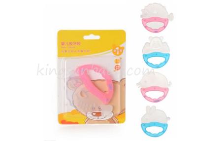 China Animal Shaped Silicone Baby Teething Comforting Toy Soft Material For Baby Gums for sale