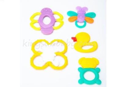 China Best Teething Toys For Babies , Different Shaped Silicone Teething Rings For Infants for sale