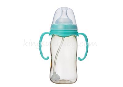 China 0 ~ 3 Month Wide Neck Baby Bottle , Standard Neck Bottles With Silicone Nipple for sale