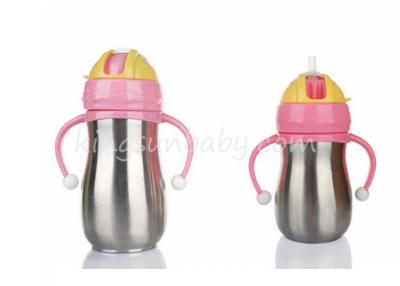 China Arc Shape Best Stainless Steel Baby Bottles , Personalized Water Bottles For Kids for sale