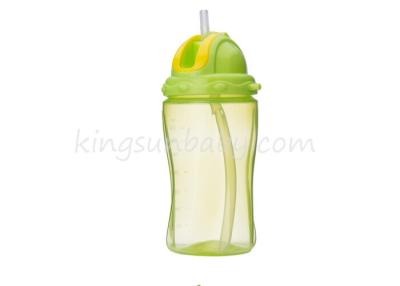 China Scald Proof Sport Baby Training Cup with Colorful Rotating Cap Arc Shape for sale