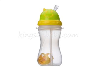 중국 밀짚을 가진 300ml Sippy 아기 훈련 컵 및 아기 6-12months를 위한 결박 판매용