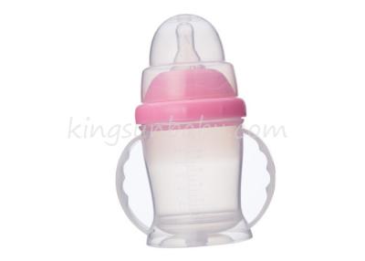 China 7oz BPA Free PP Non-Spill Baby Training Cup , Non Slip Base and Silicone Nipple for sale