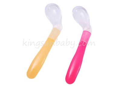 China One Step Service Silicone Baby Feeding Spoon Curved For Kids Weaning Reliable for sale