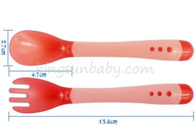 China Food Grade Baby Feeding Spoon BPA free with 13.8 x 2.8 cm Size Non toxic for sale